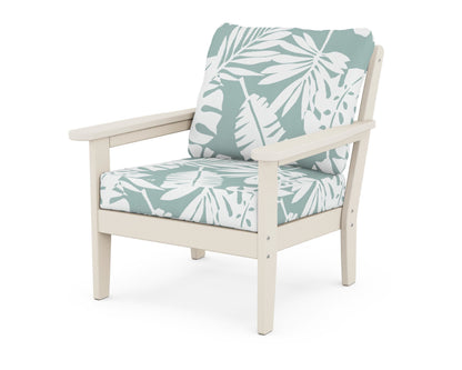 Country Living Cottage Deep Seating Chair in Sand / Leaf Glacier Spa
