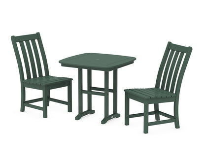 POLYWOOD® Vineyard Side Chair 3-Piece Dining Set in Green