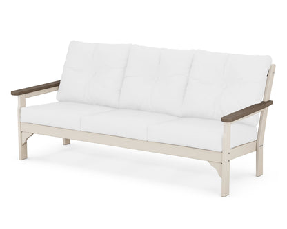 POLYWOOD® Vineyard Deep Seating Sofa in Sand / Kona / Natural