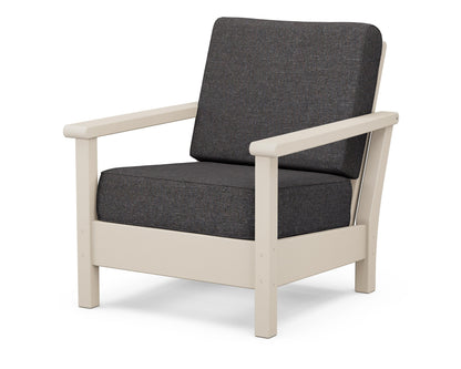 POLYWOOD® Harbour Deep Seating Chair in Sand / Ash Charcoal