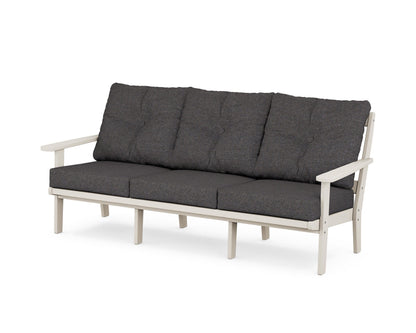 POLYWOOD® Mission Deep Seating Sofa in Sand / Ash Charcoal