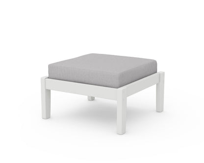 Unbranded Deep Seating Ottoman in Vintage White / Granite