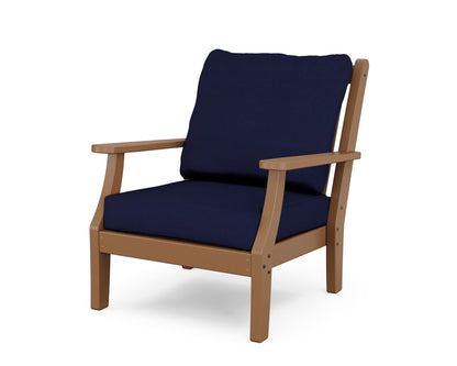 Country Living Wovendale Deep Seating Chair in Teak / Navy