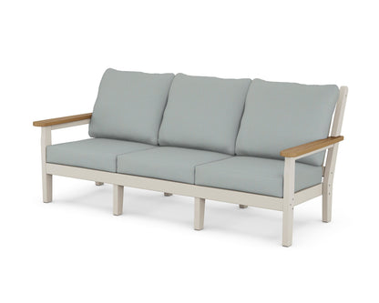 POLYWOOD® Chippendale Deep Seating Sofa in Sand / Natural / Spa