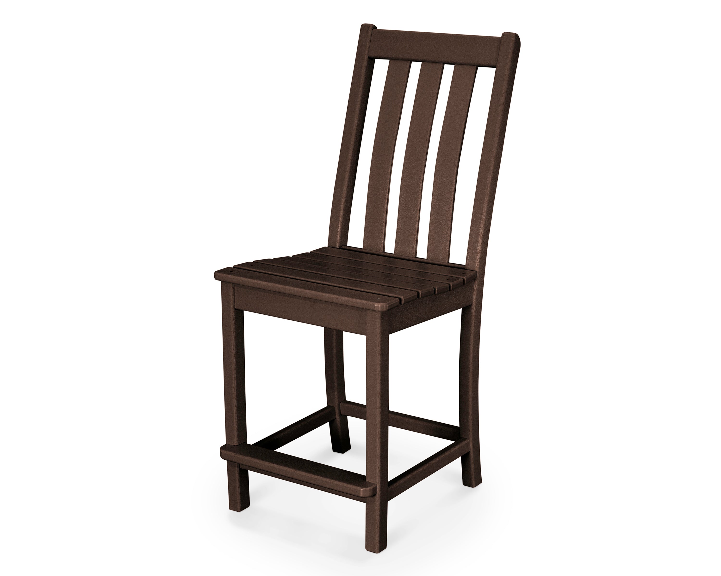 POLYWOOD® Vineyard Counter Side Chair in Mahogany