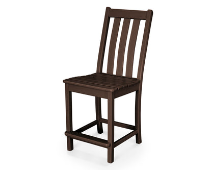 POLYWOOD® Vineyard Counter Side Chair in Mahogany