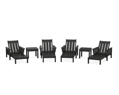 Martha Stewart by POLYWOOD® Acadia 6-Piece Chaise Set in Black