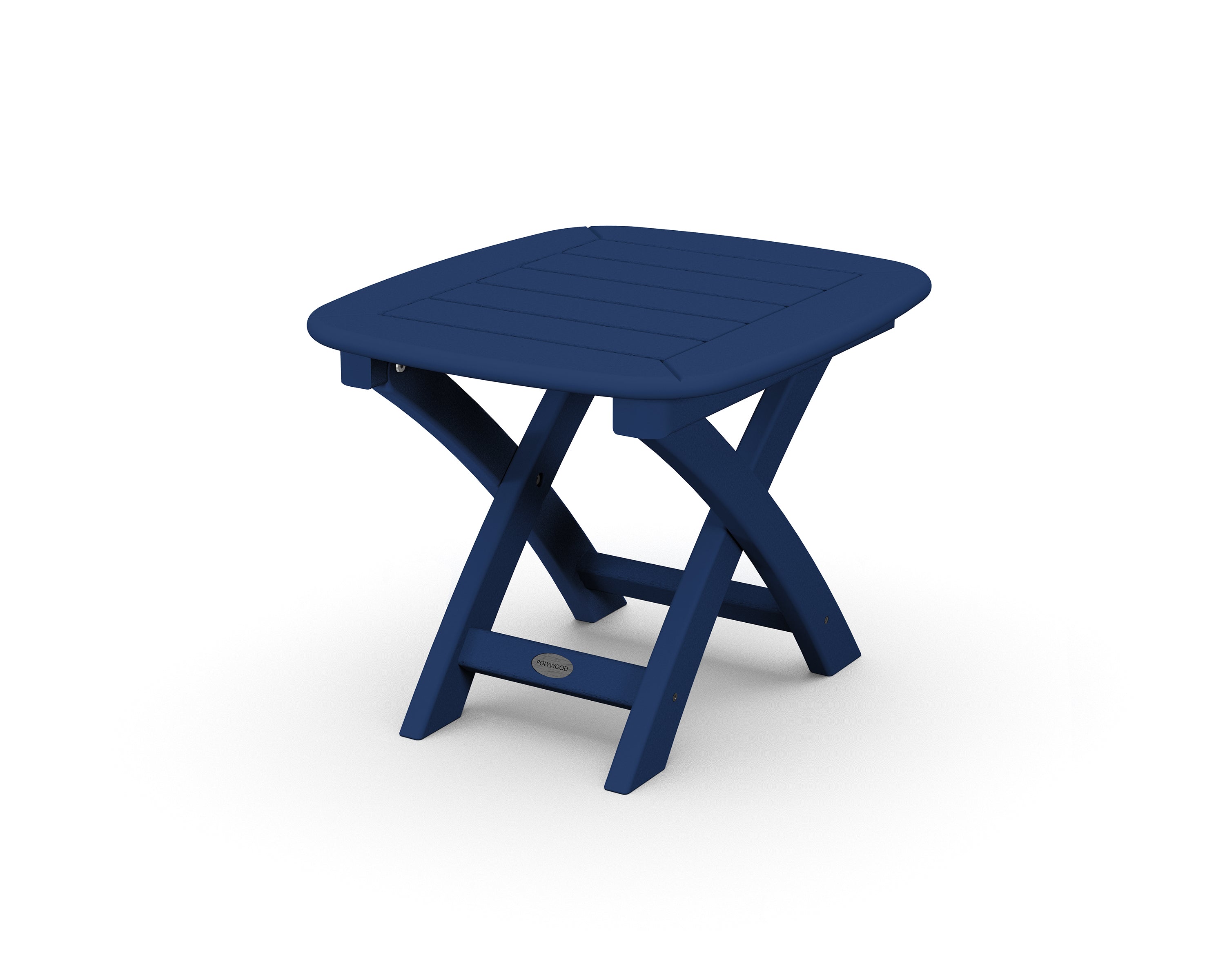 POLYWOOD® Nautical 21" x 18" Side Table in Navy