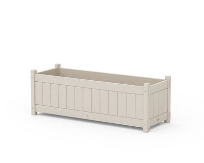 POLYWOOD® Vineyard Rectangle Triple Planter Box in Sand
