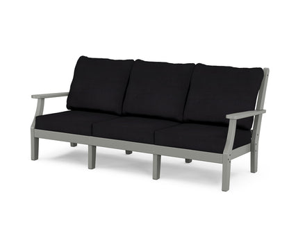 Country Living Wovendale Deep Seating Sofa in Slate Grey / Midnight Linen