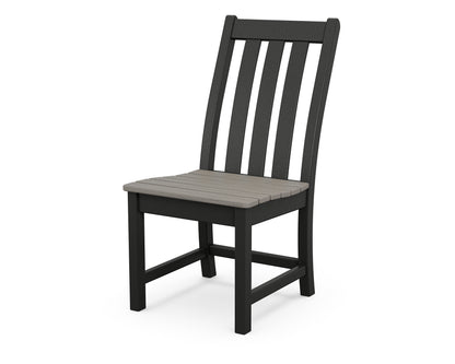 POLYWOOD® Vineyard Dining Side Chair in Black / Driftwood