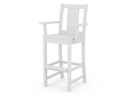 POLYWOOD® Prairie Bar Arm Chair in White