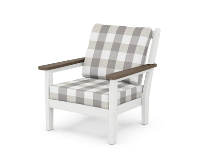 Chippendale Deep Seating Chair - White