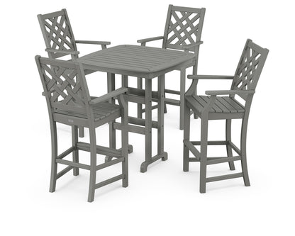 Country Living Wovendale 5-Piece Bar Set in Slate Grey