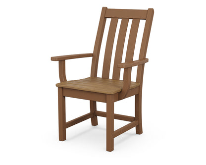 POLYWOOD® Vineyard Dining Arm Chair in Teak / Natural