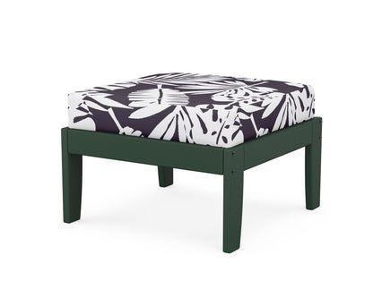 Unbranded Modular Ottoman - Classic in Green / Leaf Navy