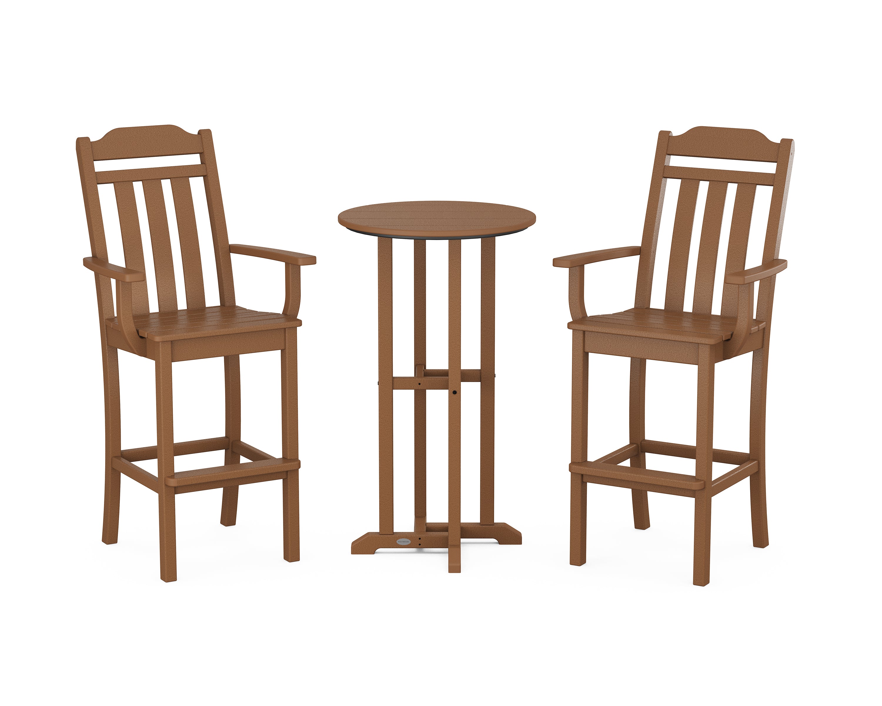 Country Living Cottage 3-Piece Farmhouse Bar Set in Teak
