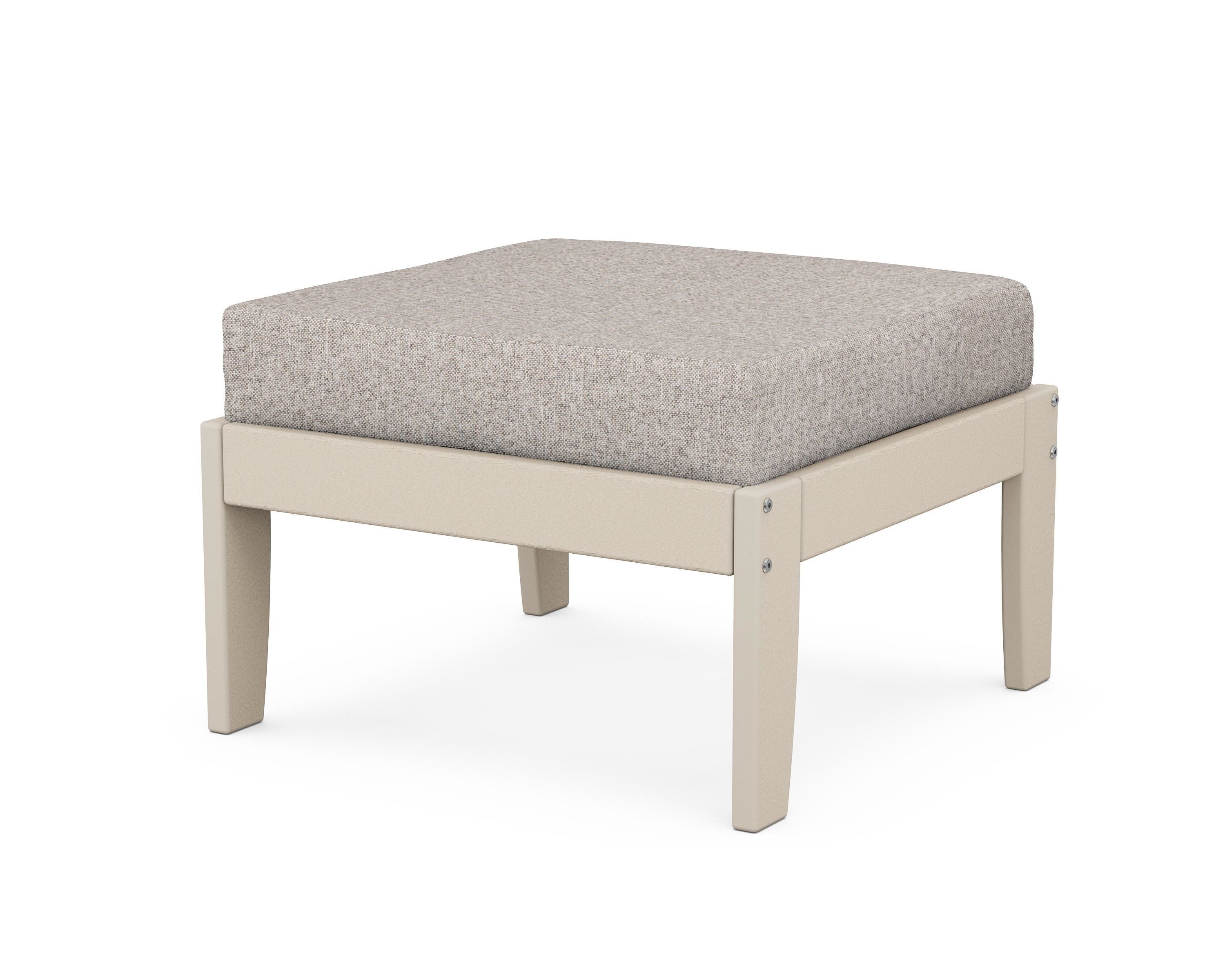 Unbranded Modular Ottoman - Classic in Sand / Weathered Tweed