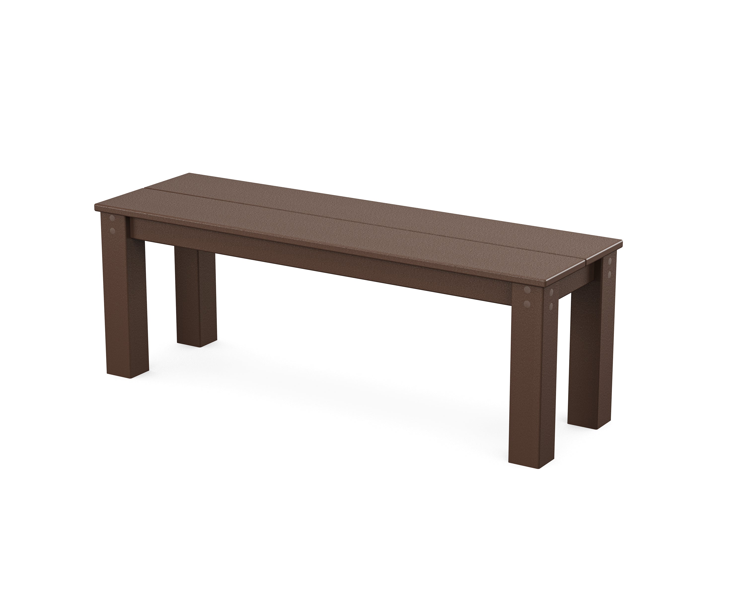 POLYWOOD® Studio Parsons 48" Bench in Mahogany