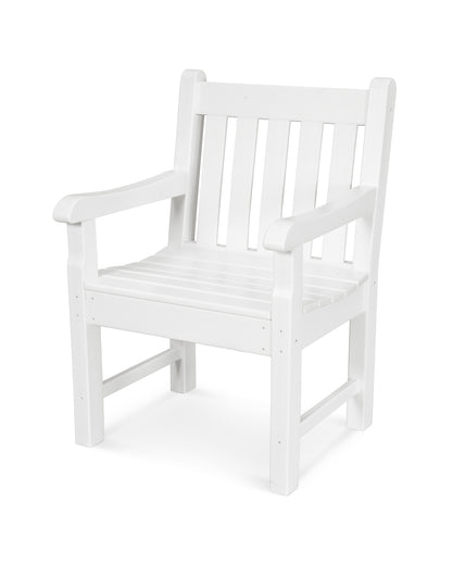 POLYWOOD® Rockford Garden Arm Chair in White