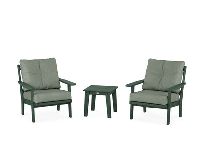 POLYWOOD® Prairie 3-Piece Deep Seating Set in Green / Cast Sage