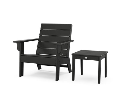 POLYWOOD® Eastport Lounge Chair 2-Piece Set in Black