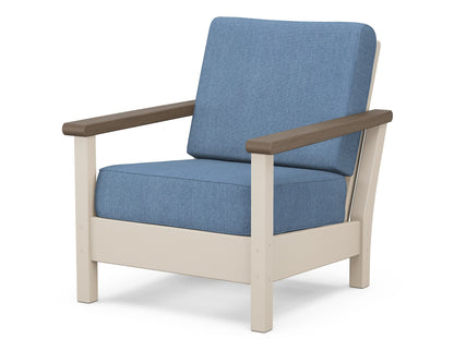 POLYWOOD® Harbour Deep Seating Chair in Sand / Kona / Sky Blue