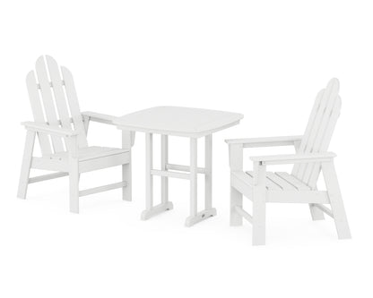 POLYWOOD® Long Island 3-Piece Dining Set in White