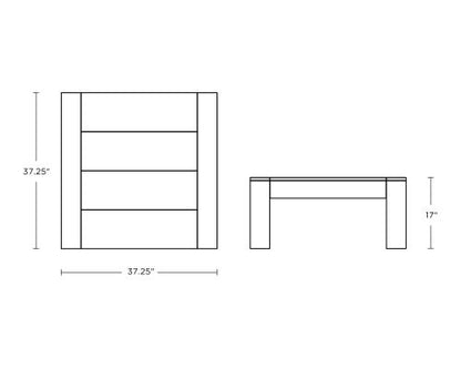 Latitude Square Coffee Table