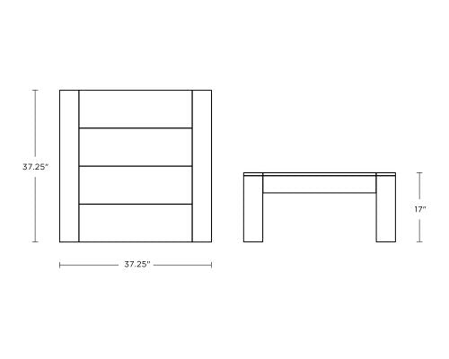 Latitude Square Coffee Table