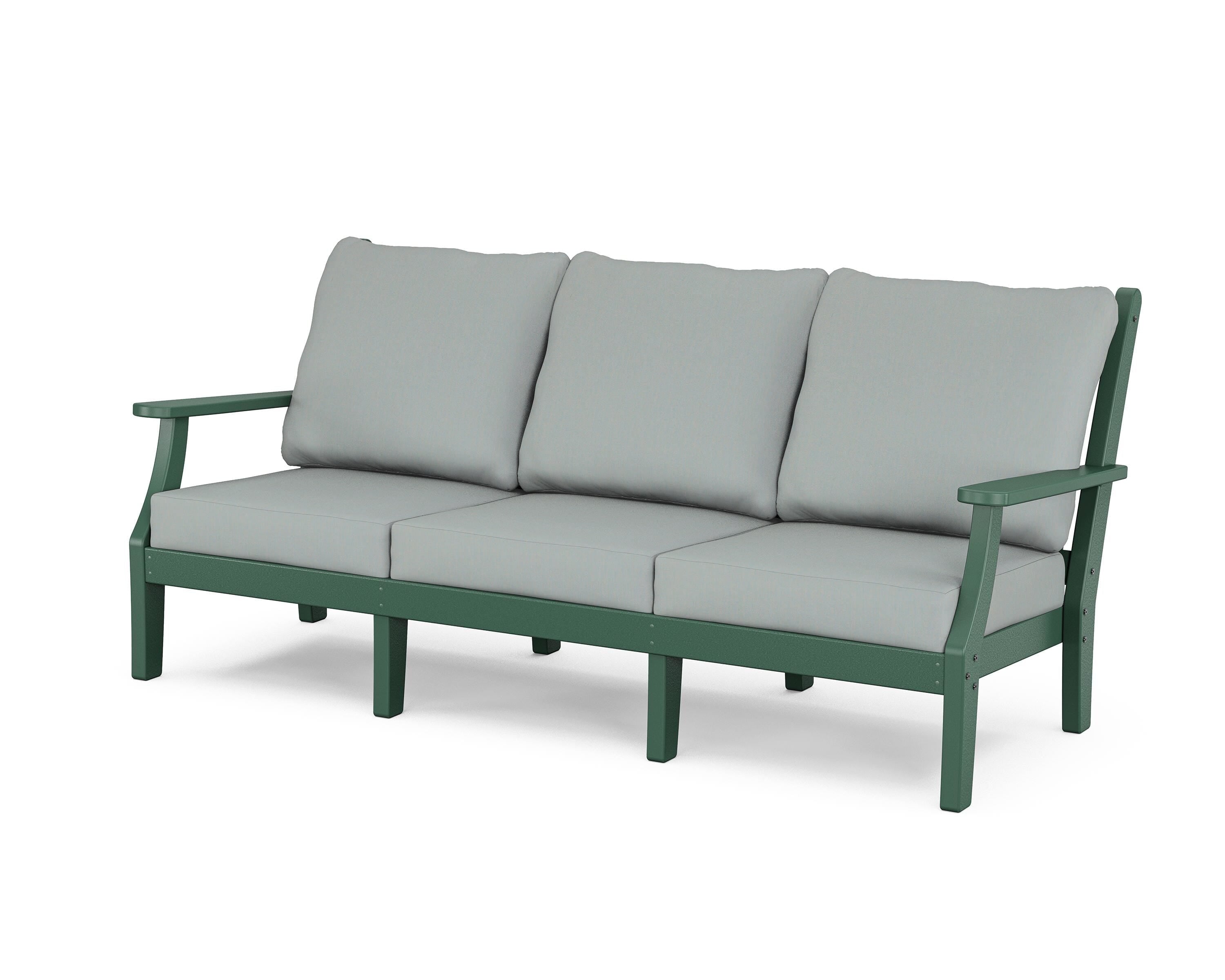 Country Living Wovendale Deep Seating Sofa in Green / Spa