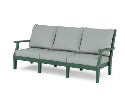 Country Living Wovendale Deep Seating Sofa in Green / Spa