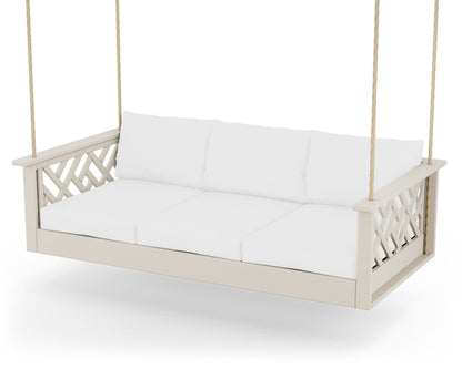 POLYWOOD® Chippendale Daybed Swing in Sand / Natural