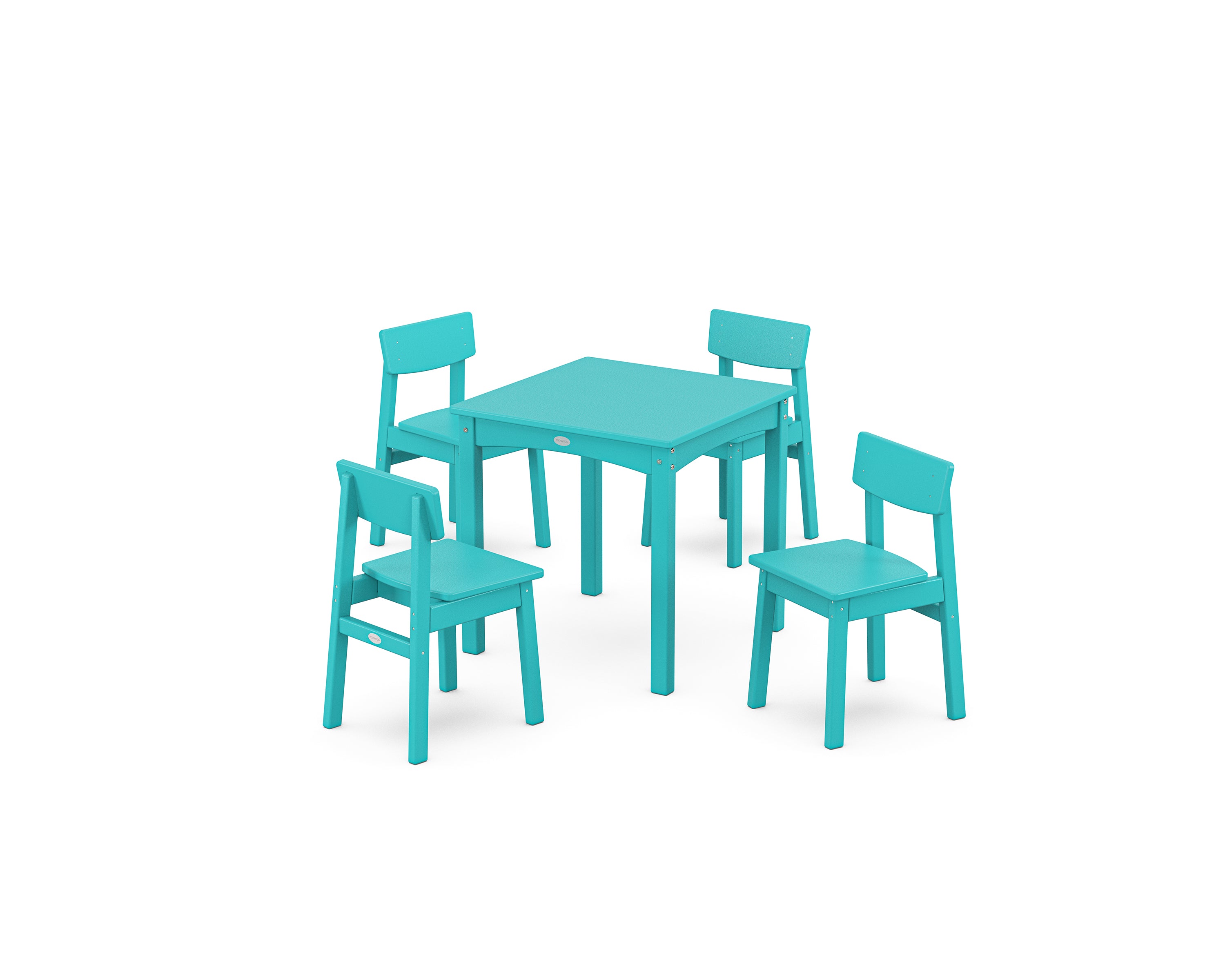 POLYWOOD® Modern Studio Kids 5-Piece Dining Set in Aruba