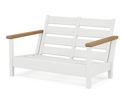 POLYWOOD® Harbour Loveseat Frame in White / Natural