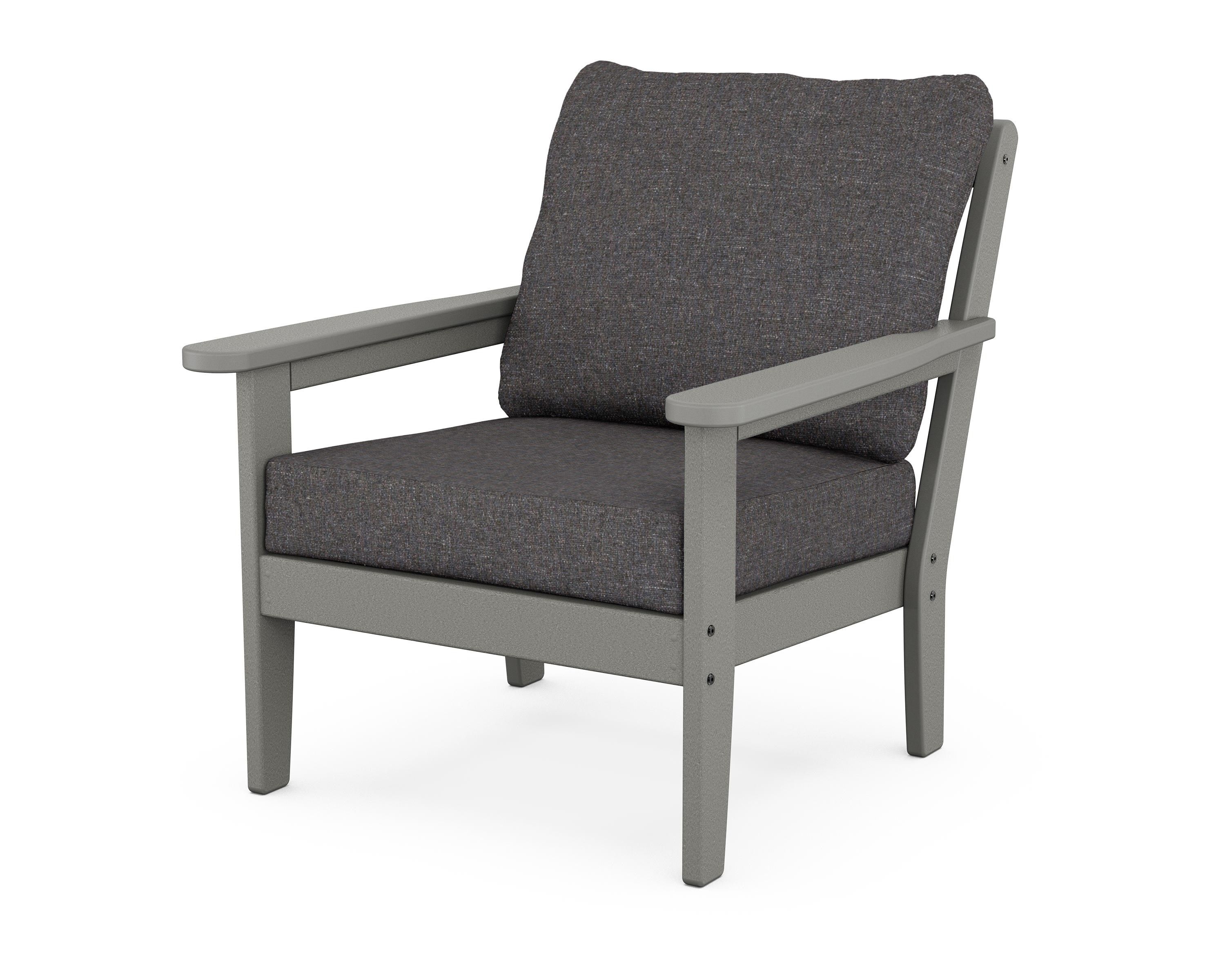 Country Living Cottage Deep Seating Chair in Slate Grey / Ash Charcoal