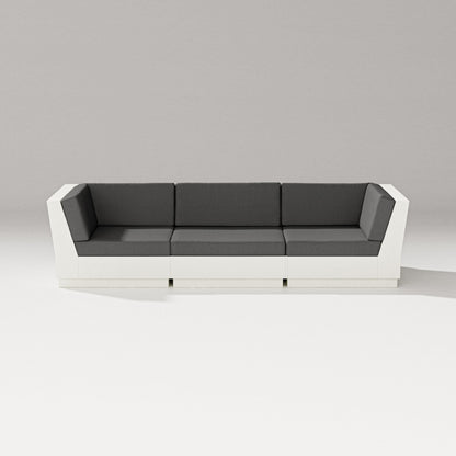 PW Designer Series Elevate Sofa Sectional in Vintage White / Spectrum Carbon