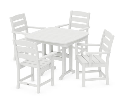 POLYWOOD® Lakeside 5-Piece Dining Set in White