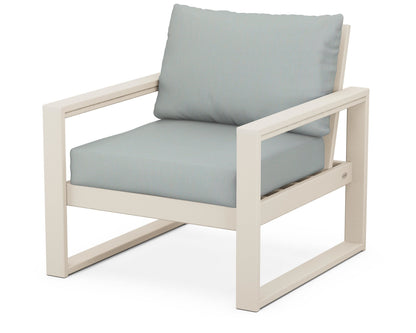 POLYWOOD® EDGE Club Chair in Sand / Spa