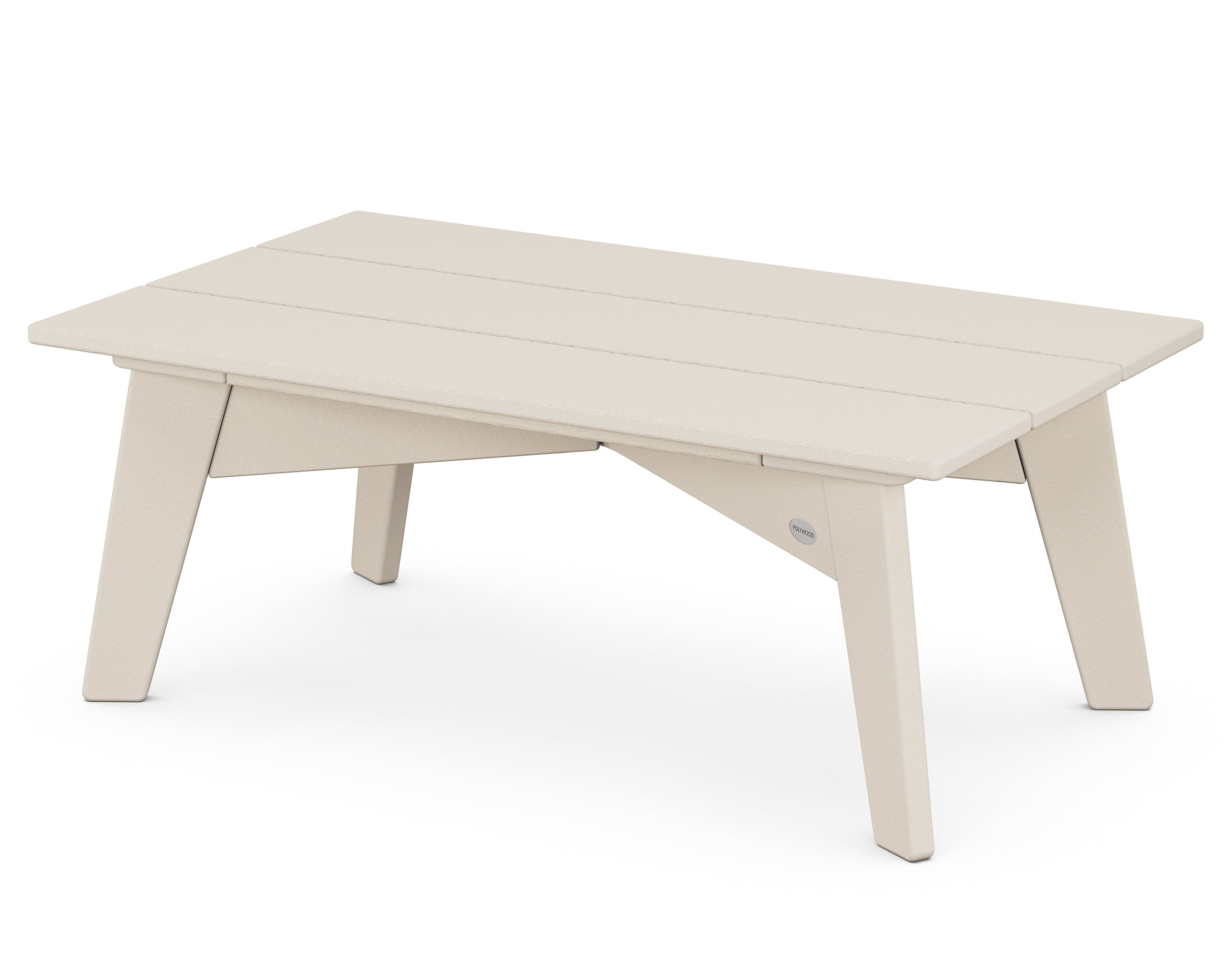 POLYWOOD® Riviera Modern Coffee Table in Sand