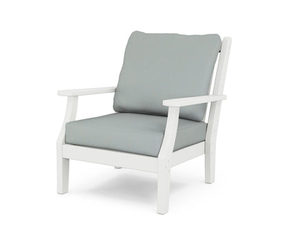 Country Living Wovendale Deep Seating Chair in White / Spa
