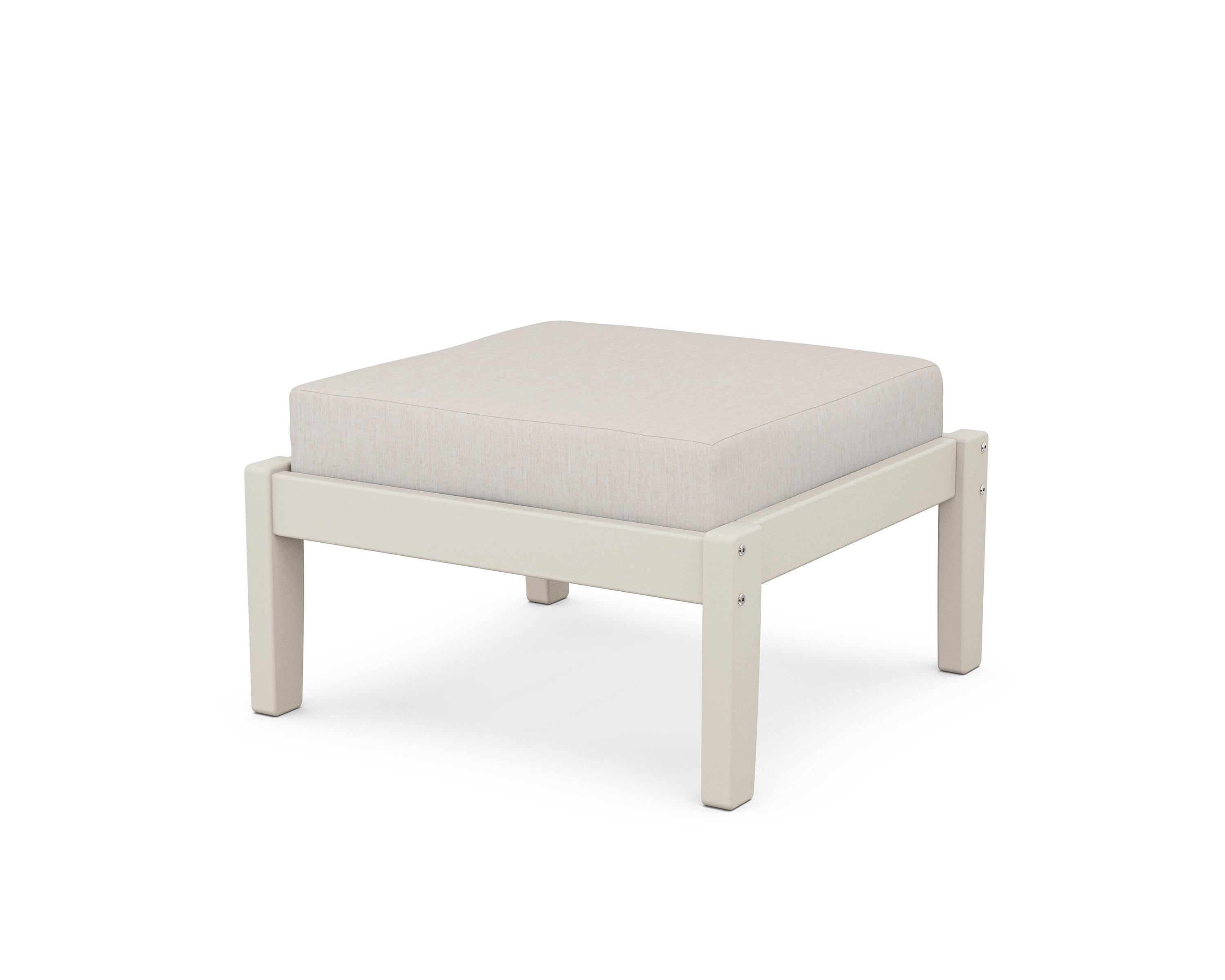 Unbranded Deep Seating Ottoman in Sand / Cast Ash