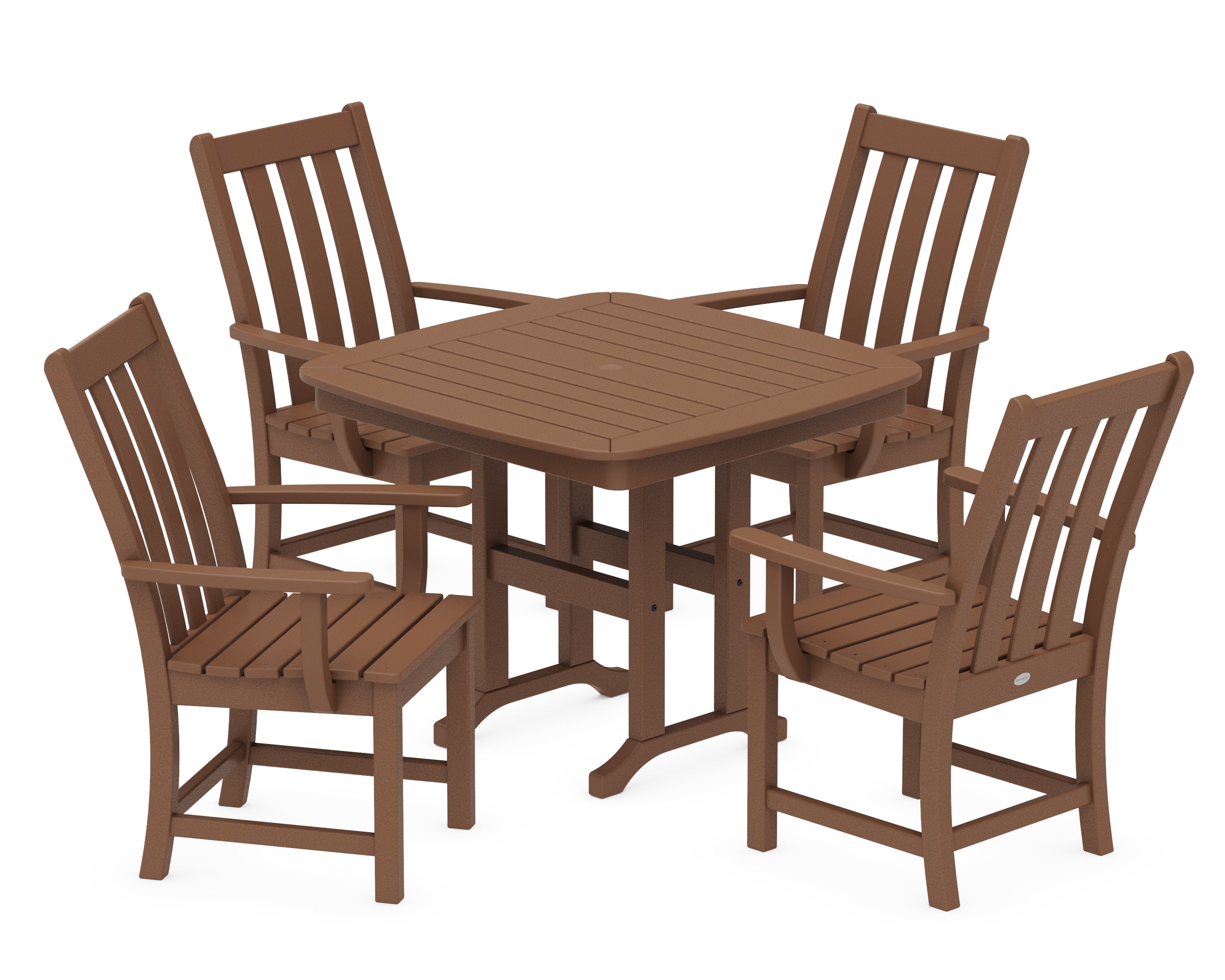 POLYWOOD® Vineyard 5-Piece Dining Set in Teak