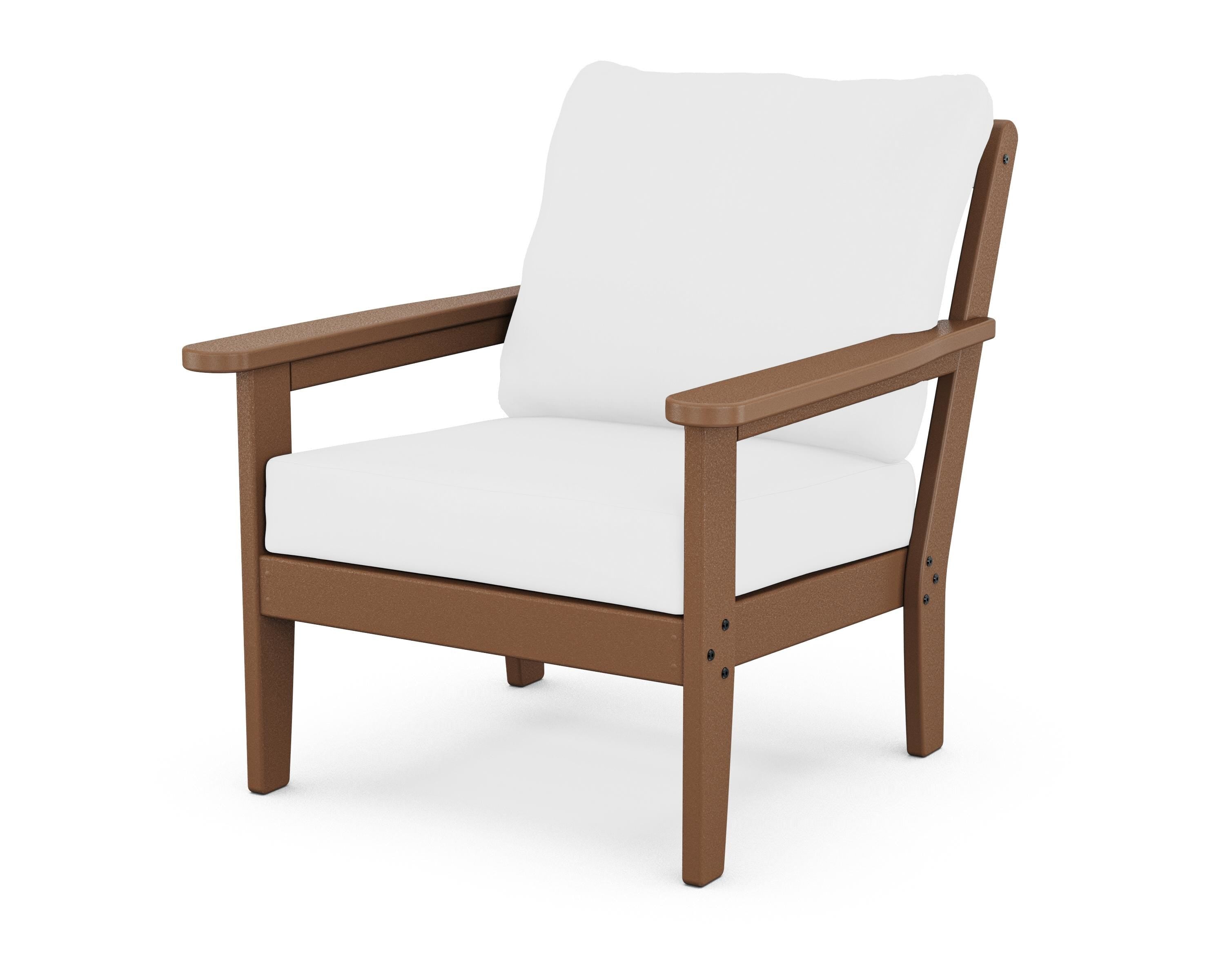 Country Living Cottage Deep Seating Chair in Teak / Natural