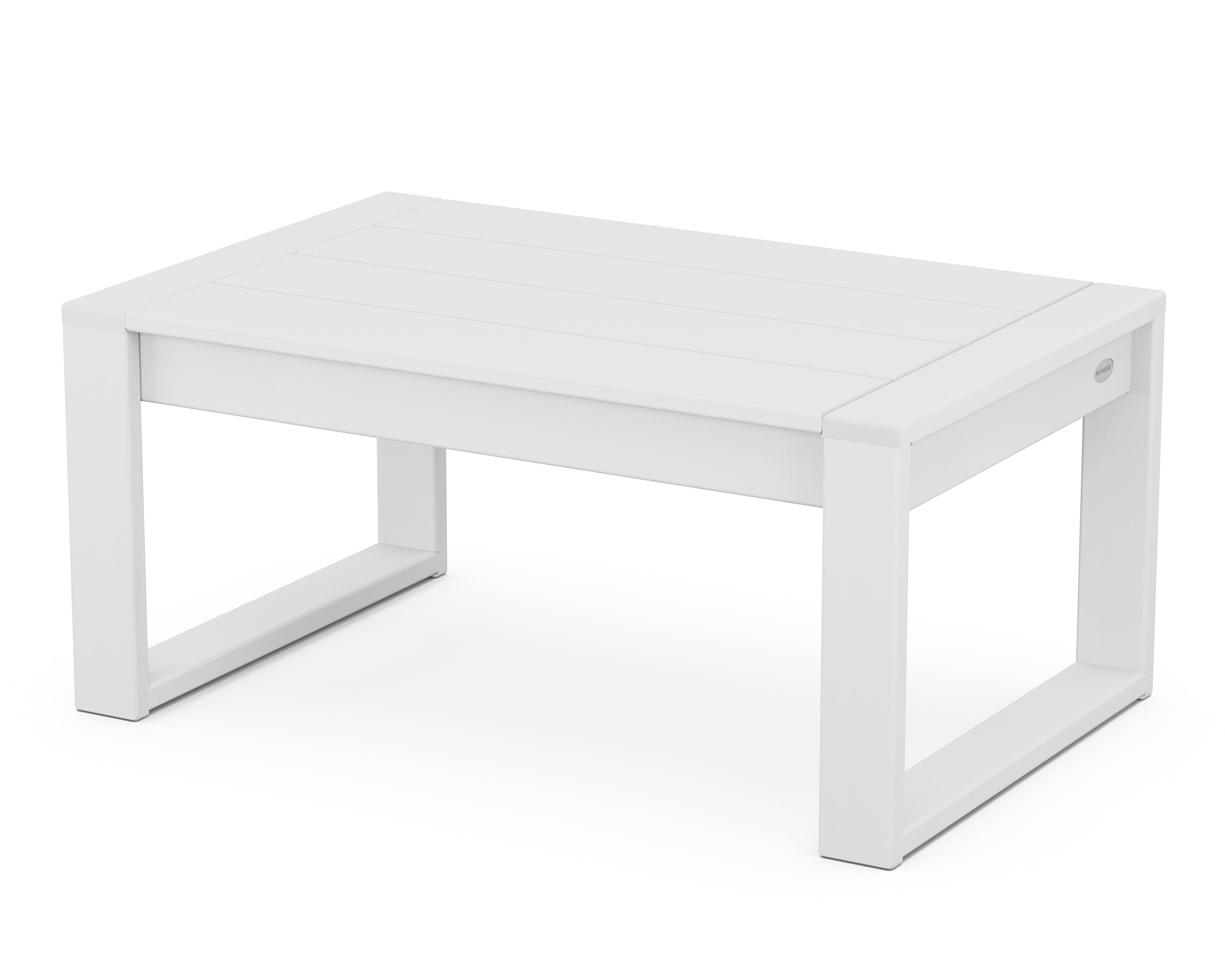 POLYWOOD® EDGE Coffee Table in White