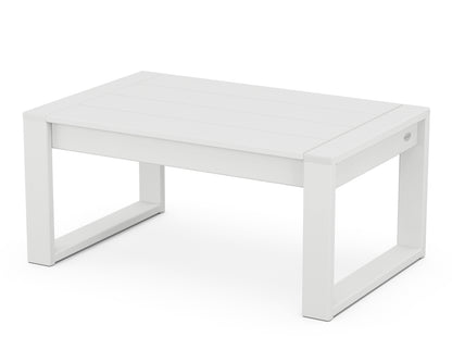 POLYWOOD® EDGE Coffee Table in White