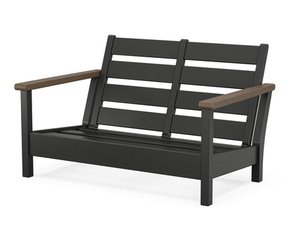 POLYWOOD® Harbour Loveseat Frame in Black / Kona
