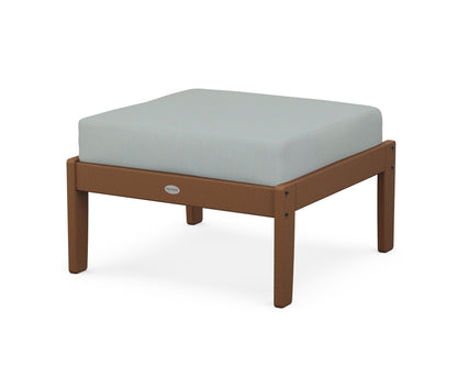 POLYWOOD® Braxton Deep Seating Ottoman in Teak / Spa