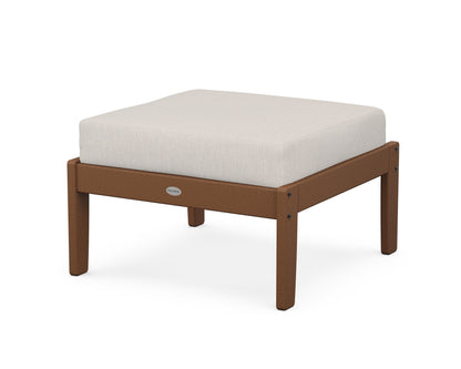 POLYWOOD® Braxton Deep Seating Ottoman in Teak / Cast Ash