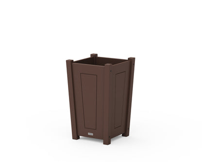 Country Living Country Living Tapered Square Short Planter Box in Mahogany